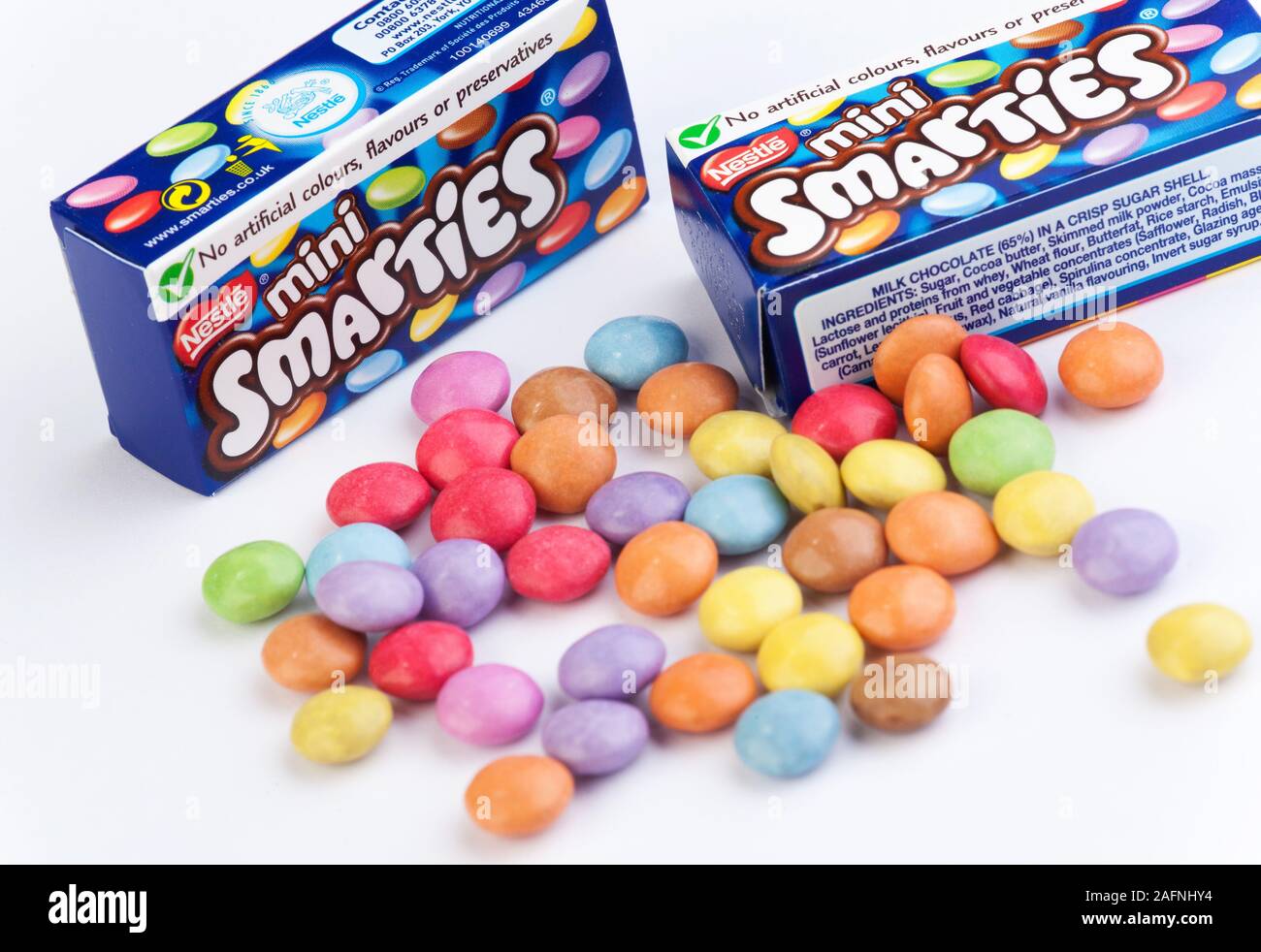 Nestle Smarties chocolate candy Stock Photo