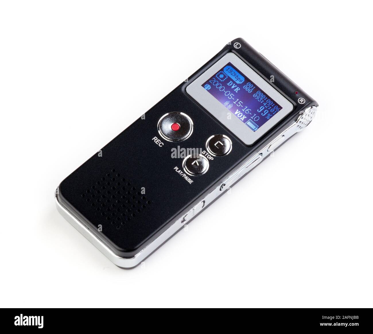 digital dictaphone that records on internal memory Stock Photo