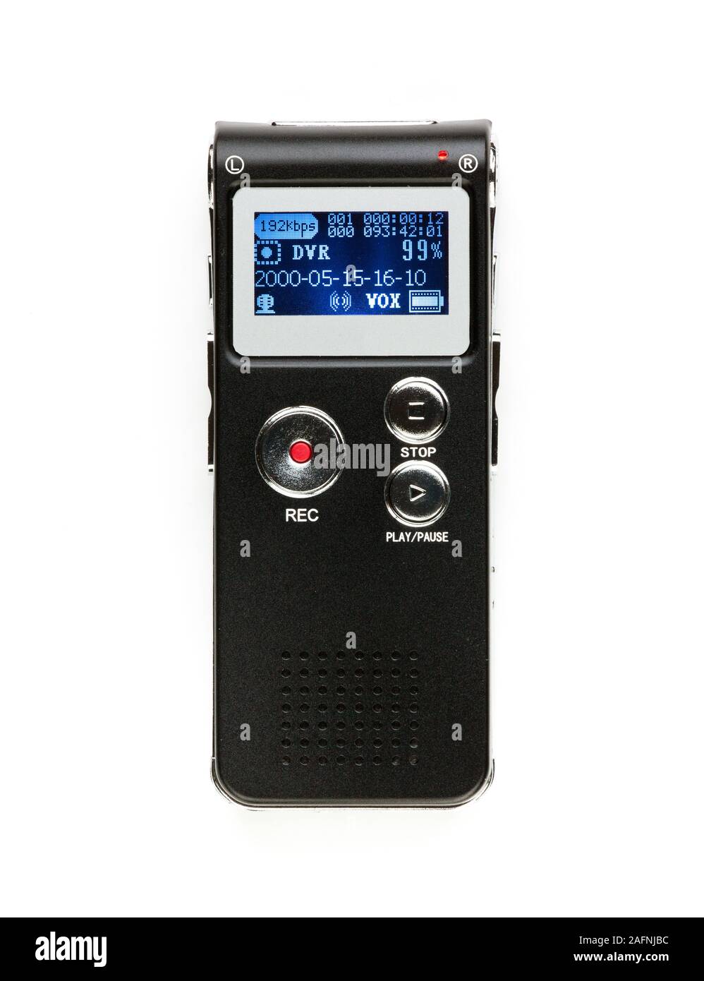 digital dictaphone that records on internal memory Stock Photo