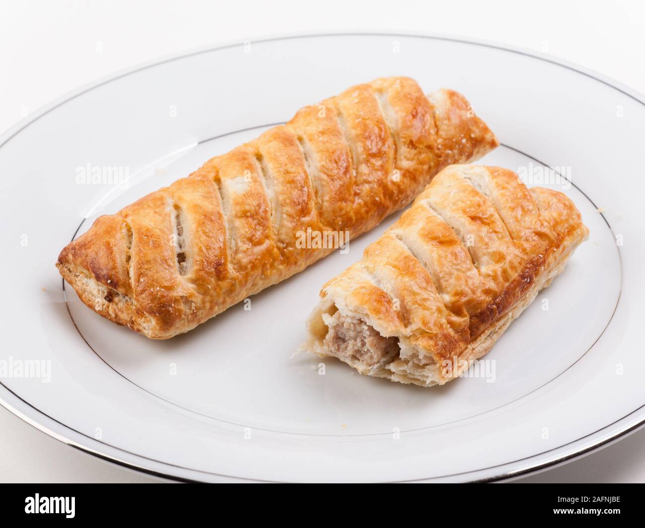 sausage rolls Stock Photo