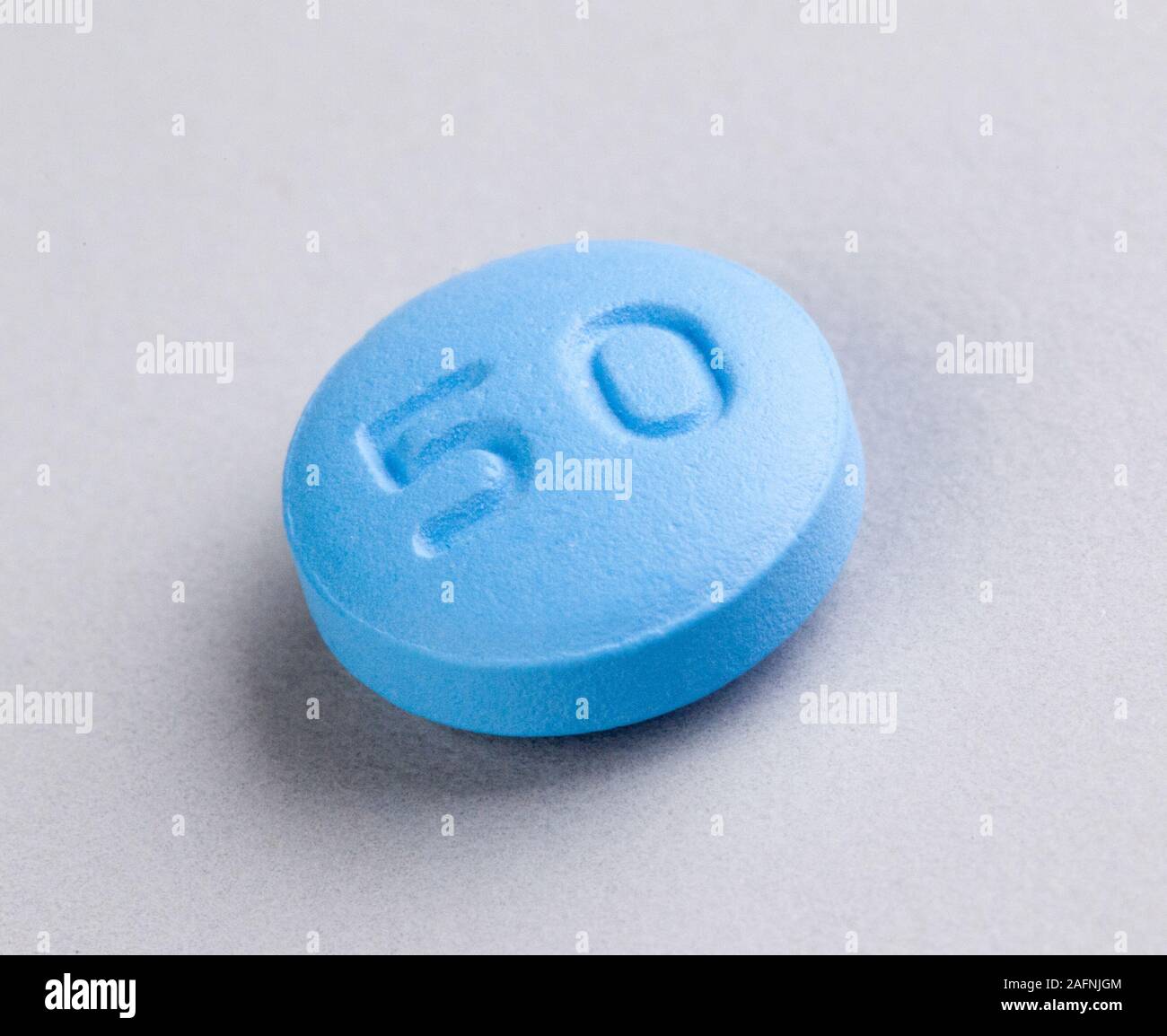 sildenafil citrate tablet, generic version of Viagra Stock Photo