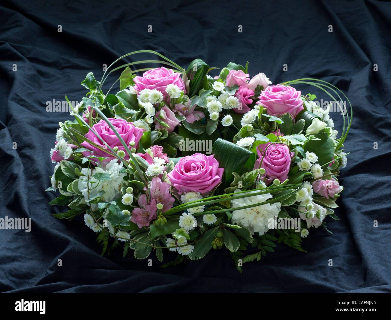 Wreath Of Flowers Stock Photo Alamy