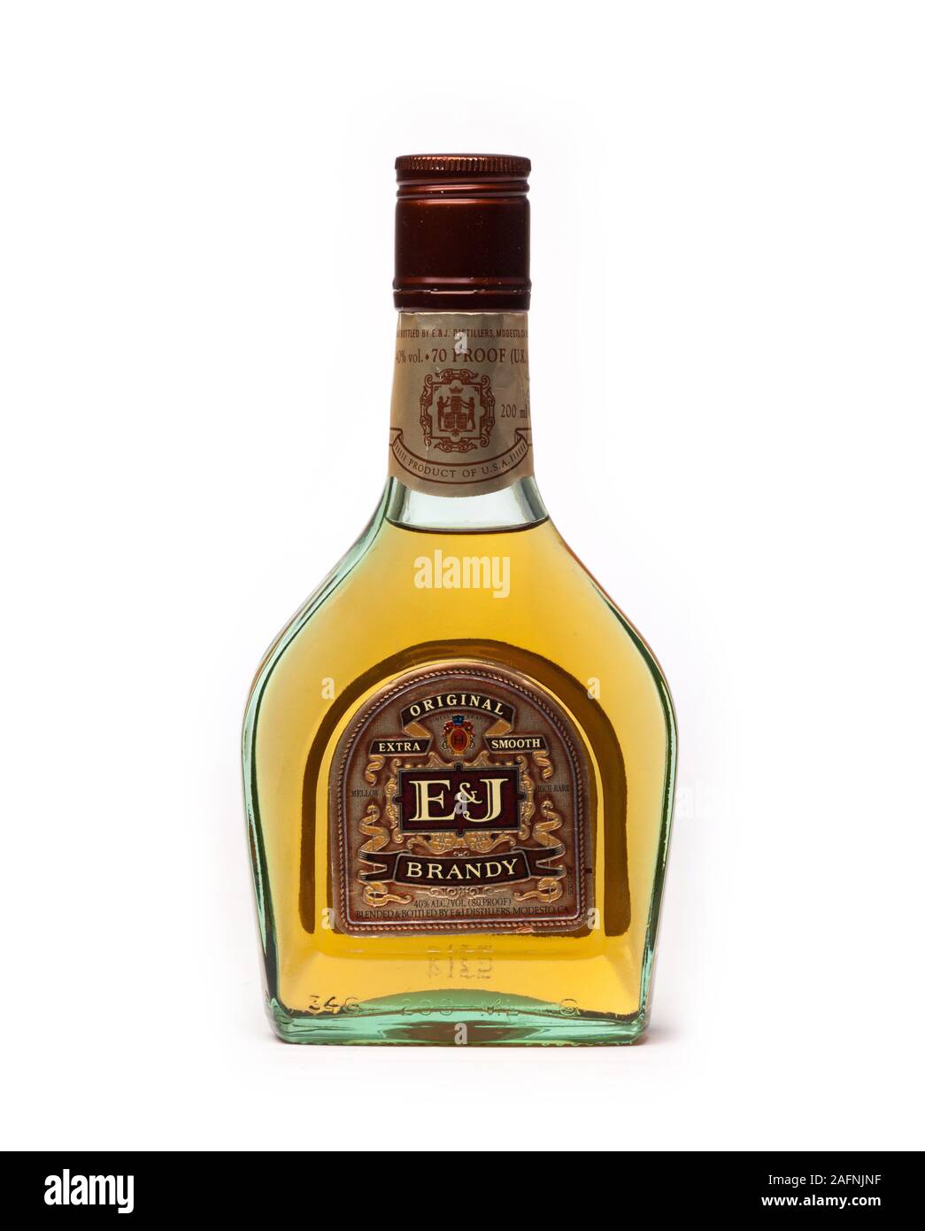 bottle of E&J brandy Stock Photo Alamy