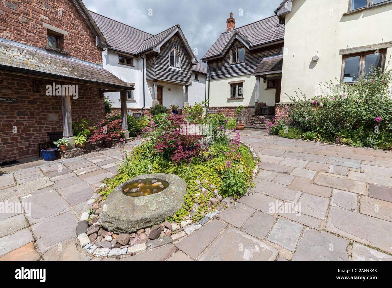 Modern housing estate, Crickhowell, Wales, UK Stock Photo Alamy