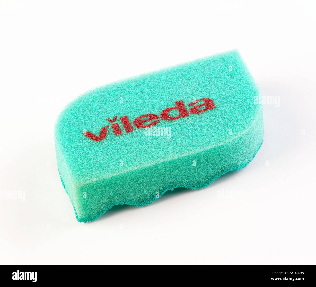 Vileda sponge and scouring pad Stock Photo