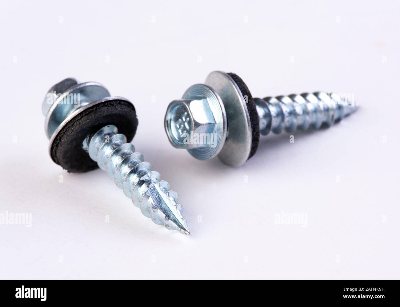 self tapping screws with sealing washers Stock Photo Alamy