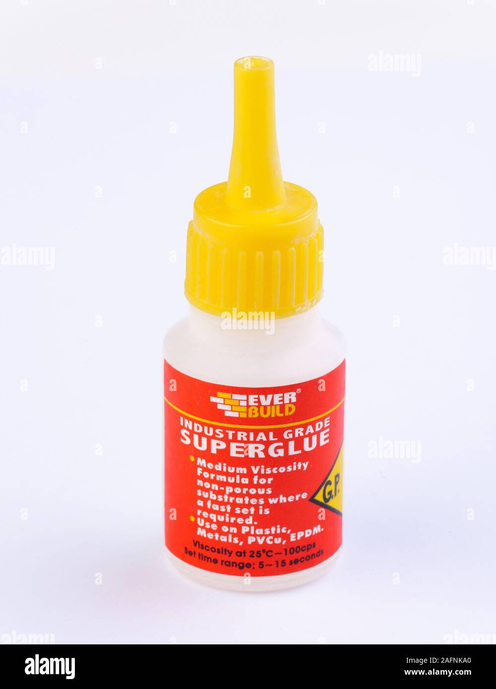super glue Cyanoacrylate adhesive Stock Photo