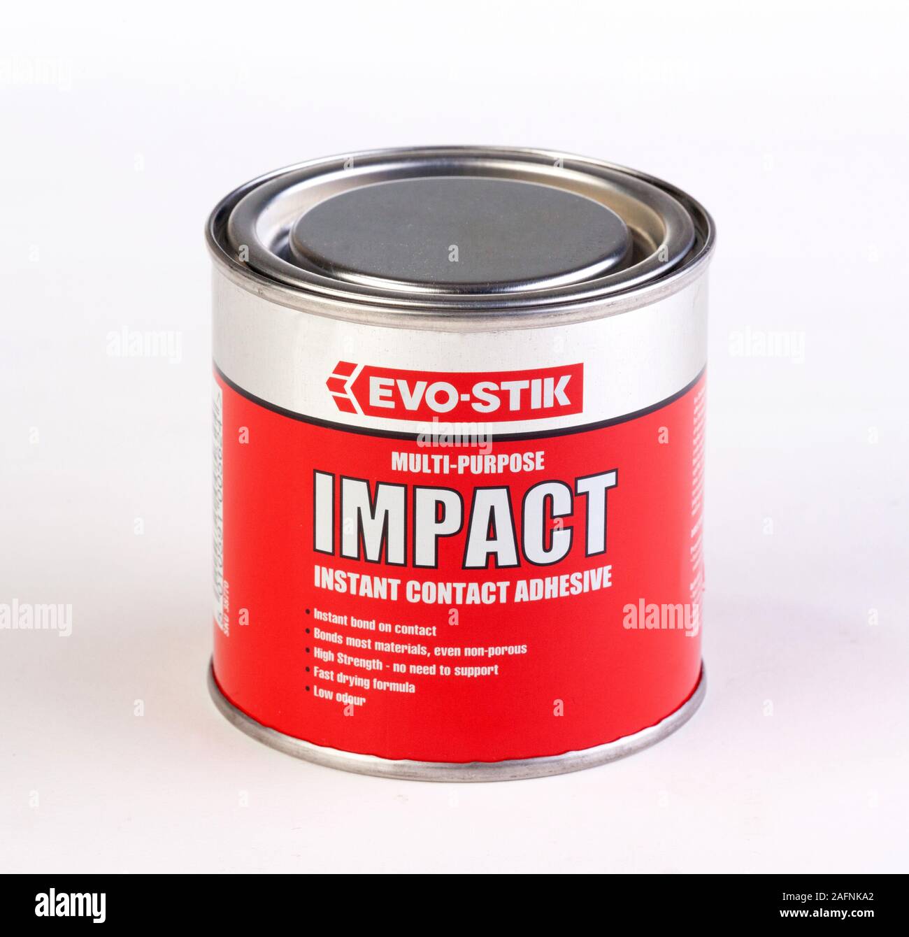 Evo Stick contact adhesive Stock Photo