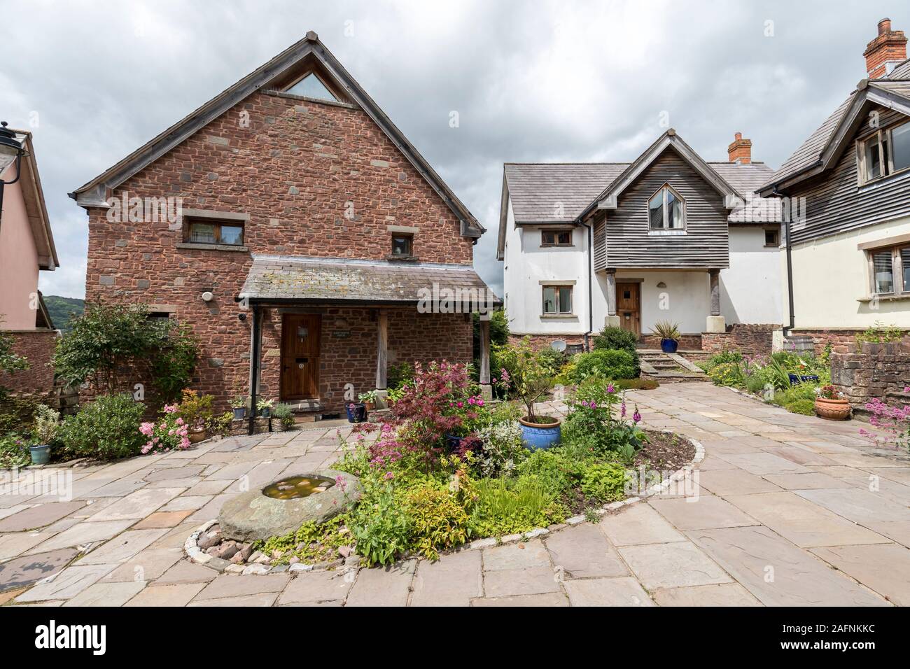 Modern housing estate, Crickhowell, Wales, UK Stock Photo Alamy