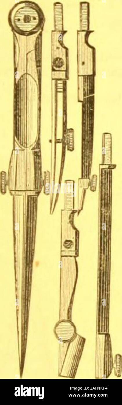 Silver Drawing Instruments Drawing instruments swiss german silver hi-res stock photography and ...