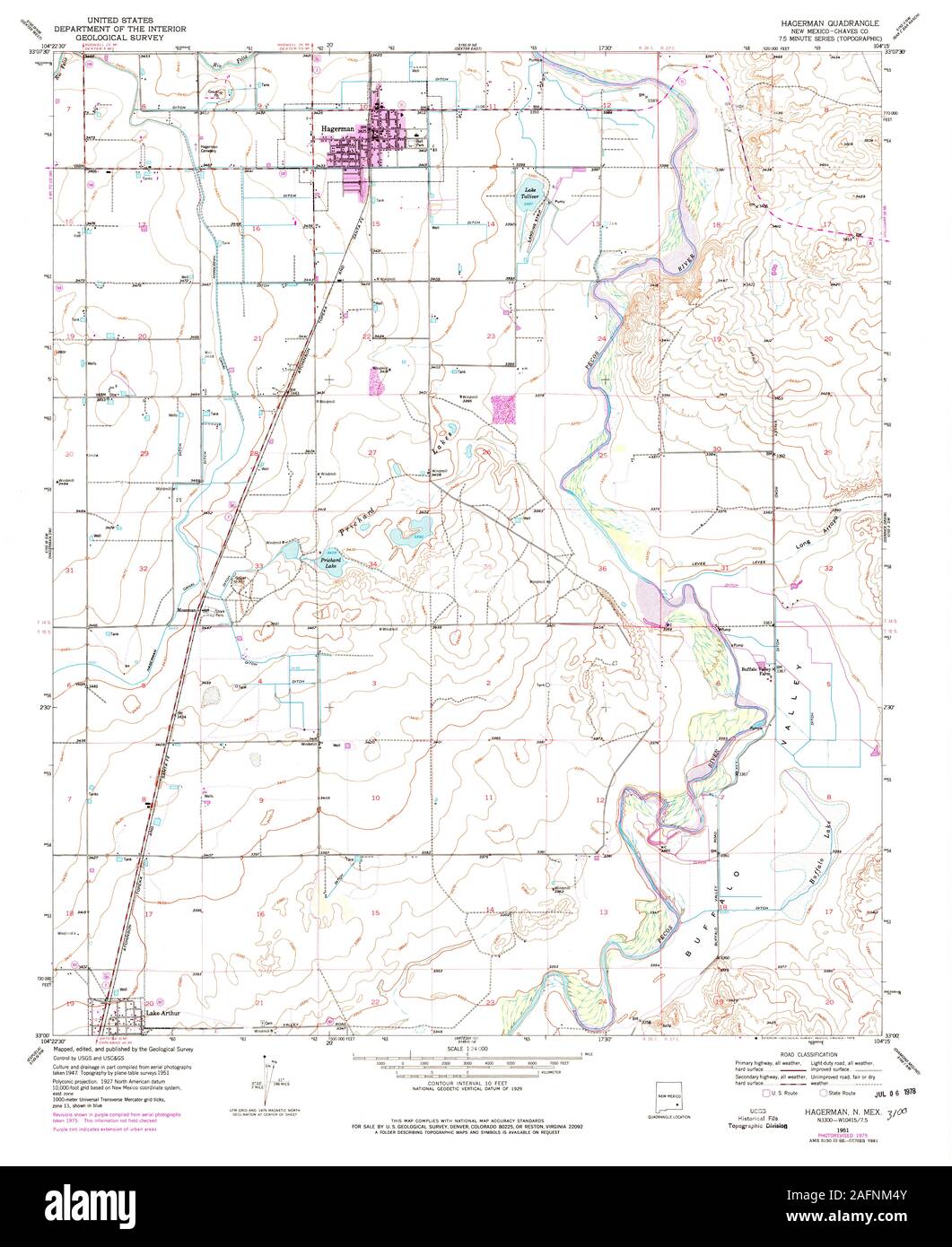 Map of hagerman new mexico hires stock photography and images Alamy