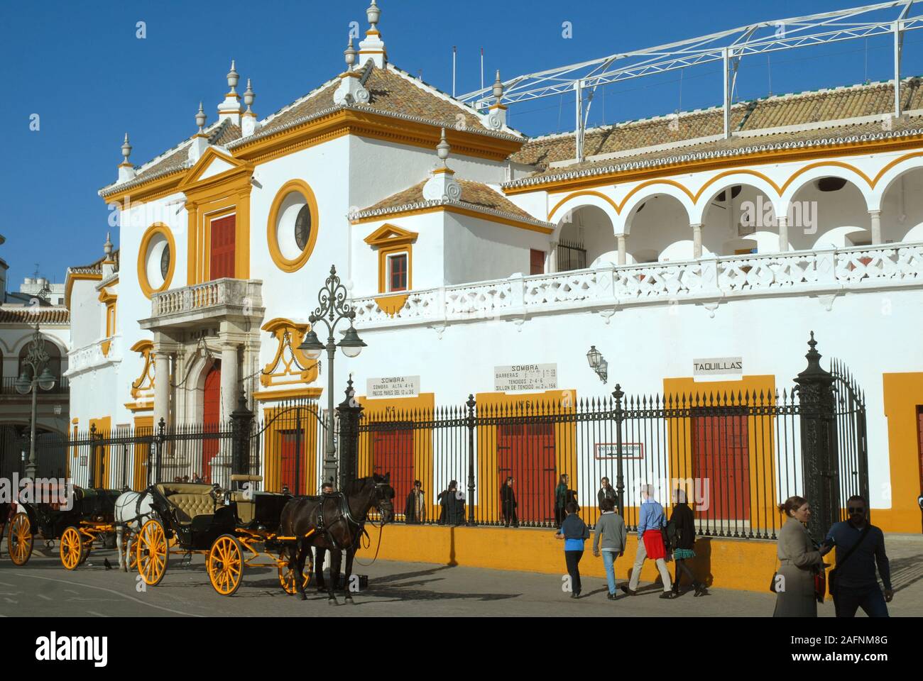 Plaza De Toros (Bullring), Seville, Spain Stock Photo - Alamy