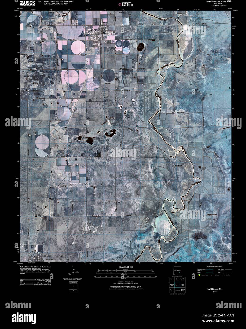 Map of hagerman new mexico hires stock photography and images Alamy