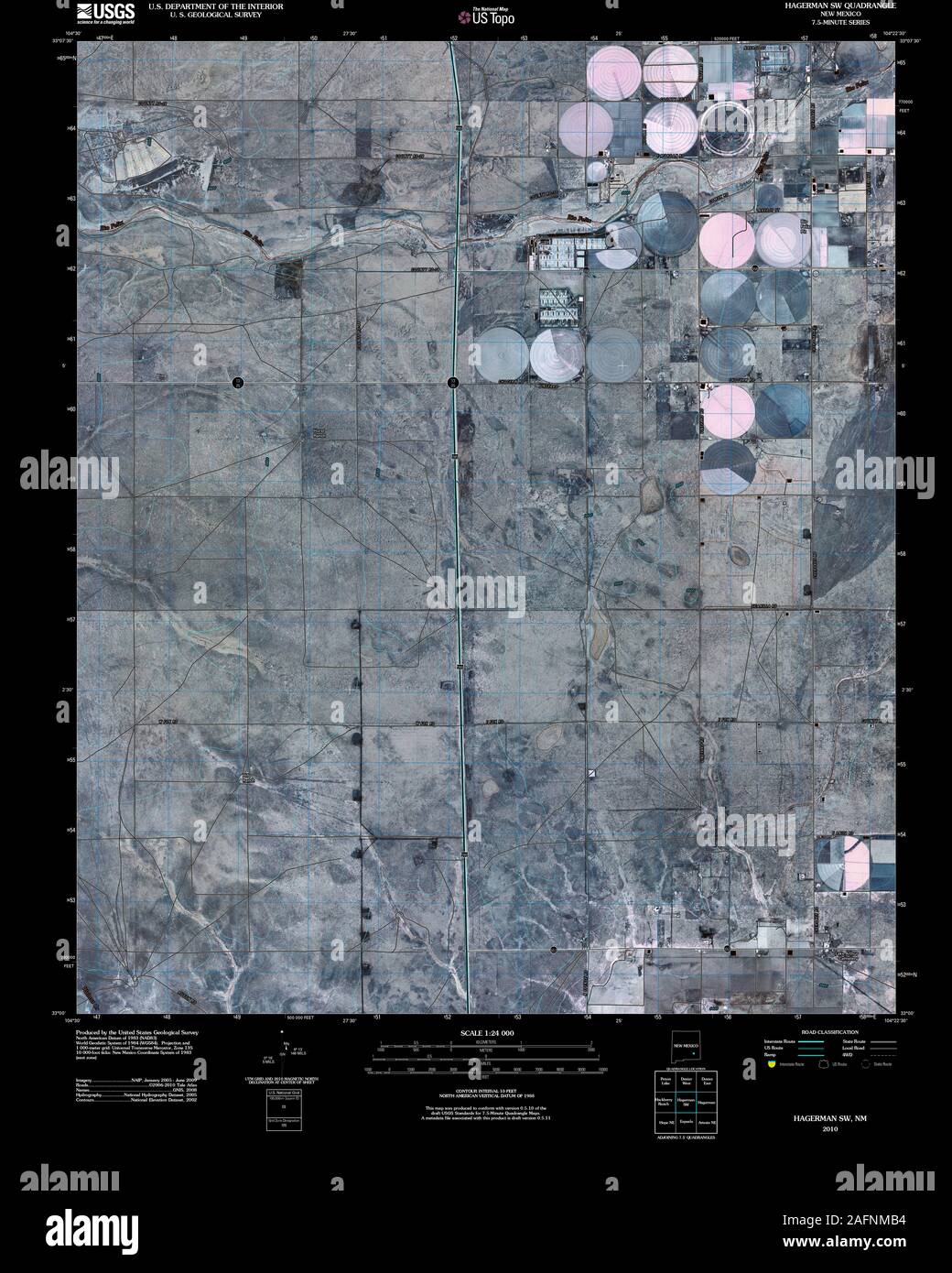 Map of hagerman new mexico hires stock photography and images Alamy