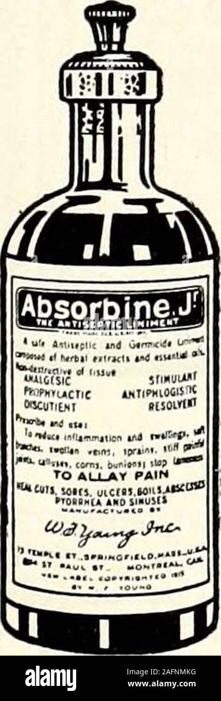 Absorbonne Absorbine jr hi-res stock photography and images - Alamy