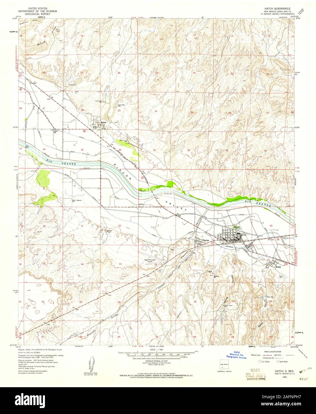 Map of hatch new mexico hires stock photography and images Alamy