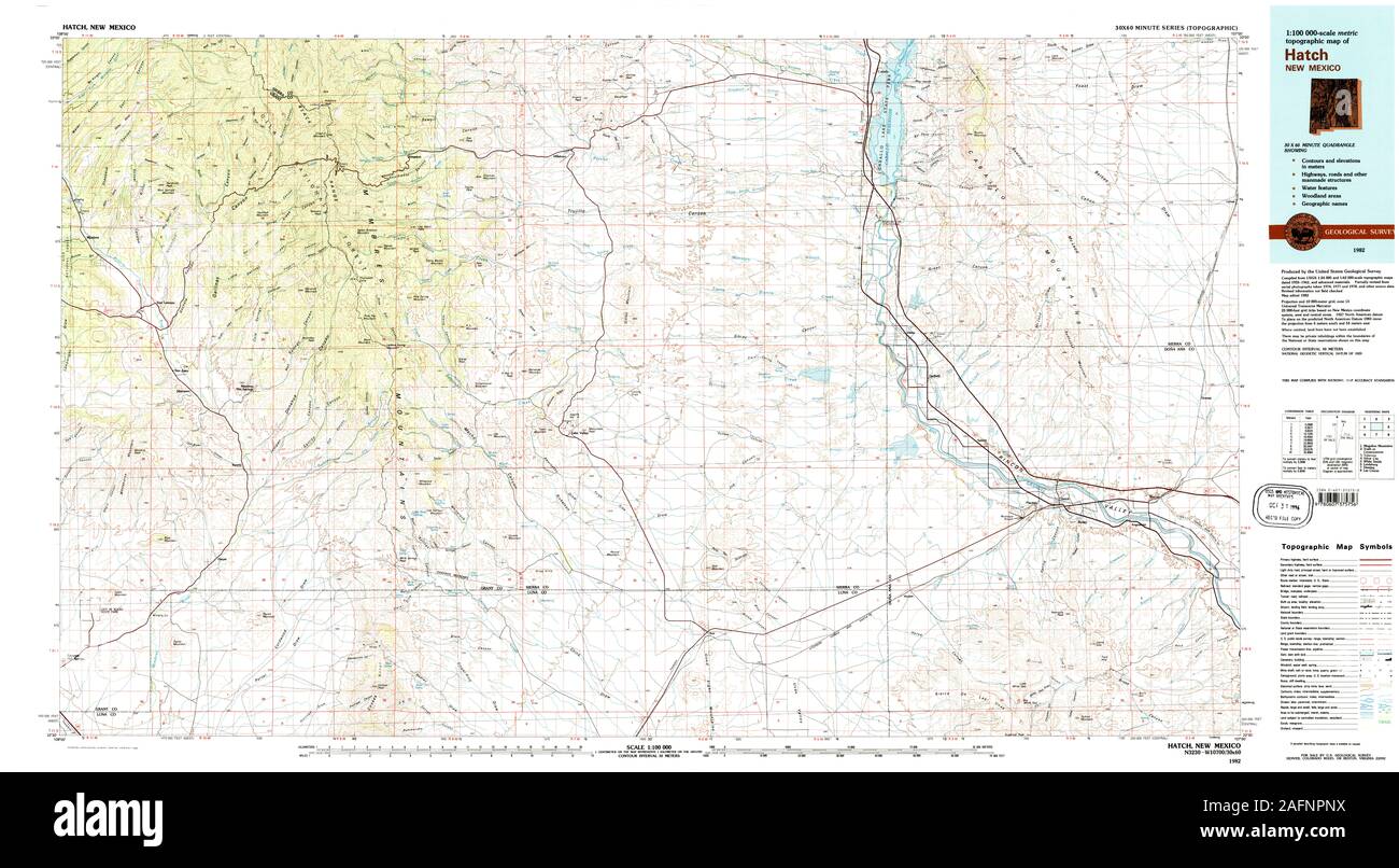 Map of hatch new mexico hires stock photography and images Alamy