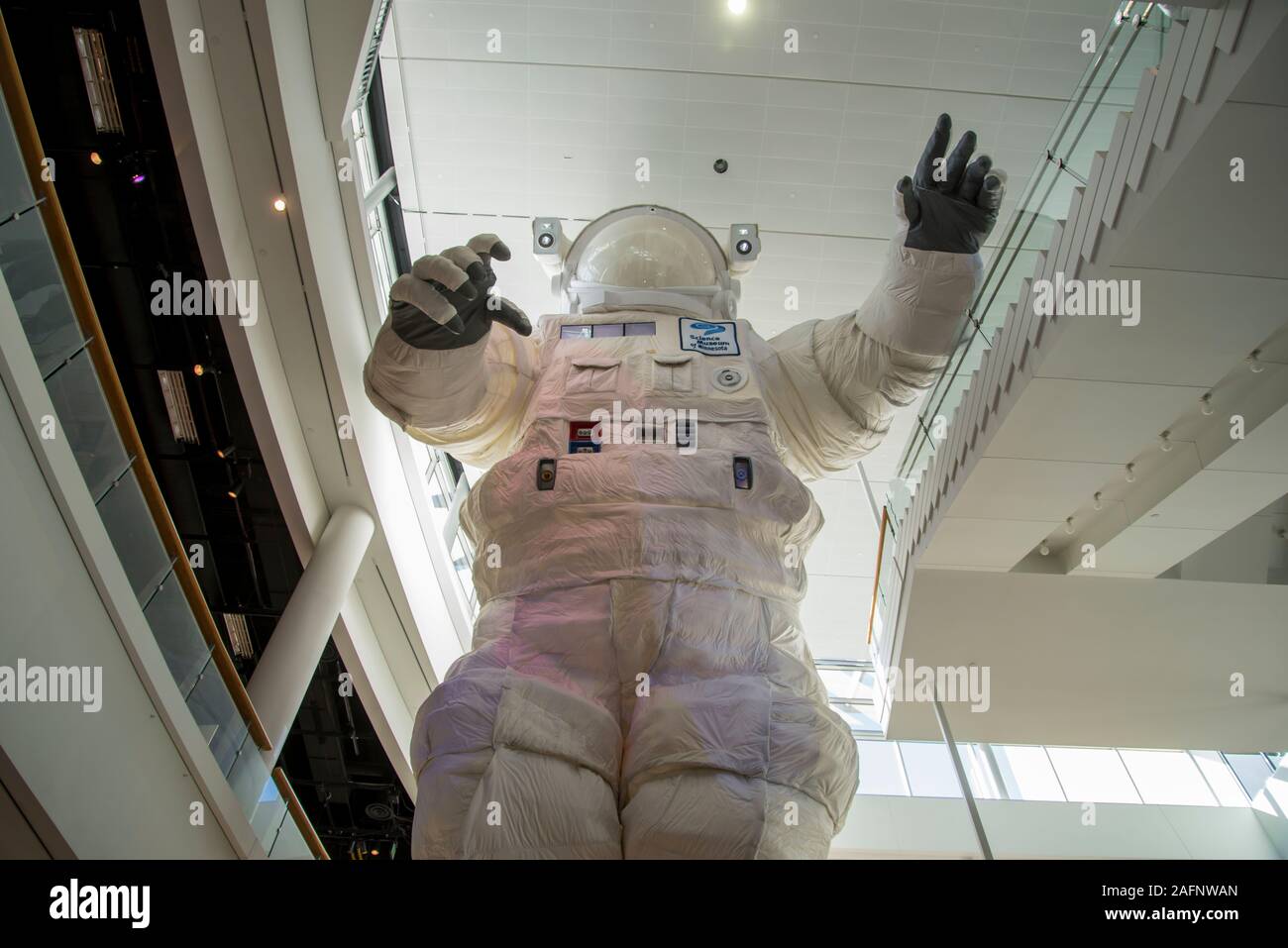 St. Paul, Minnesota. Science museum of Minnesota. A five story astronaut’s space suit to go