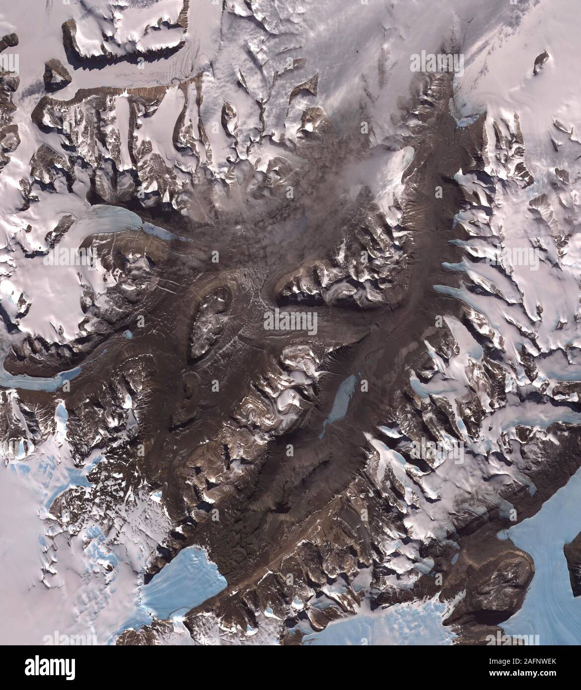 The McMurdo Dry Valleys, west of McMurdo Sound, Antarctica Stock Photo