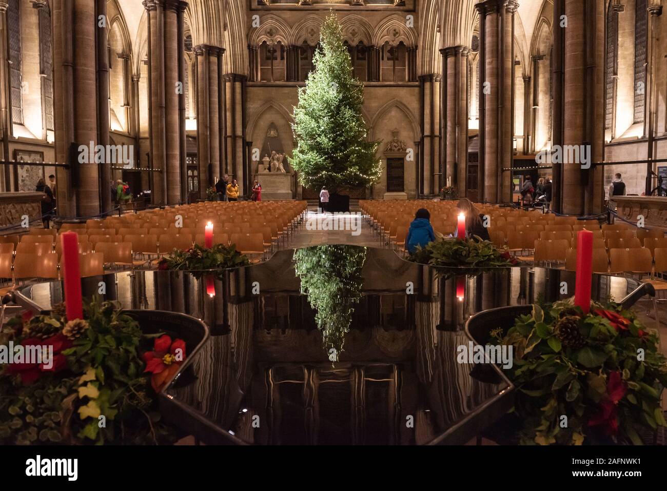 Salisbury Cathedral, Salisbury, Wiltshire, UK. 14th December 2019 ...