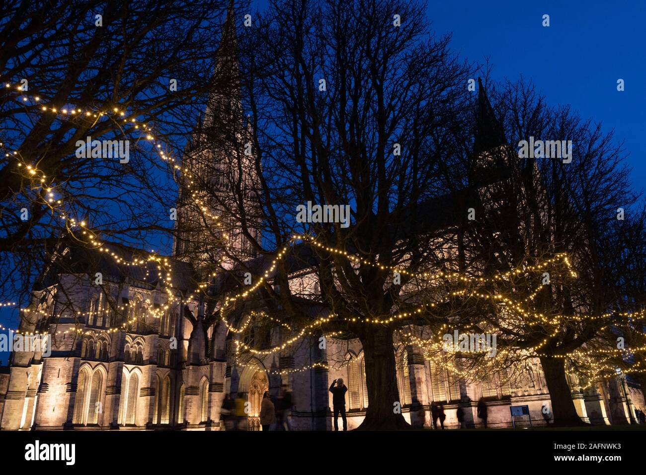 Salisbury Cathedral, Salisbury, Wiltshire, UK. 14th December 2019