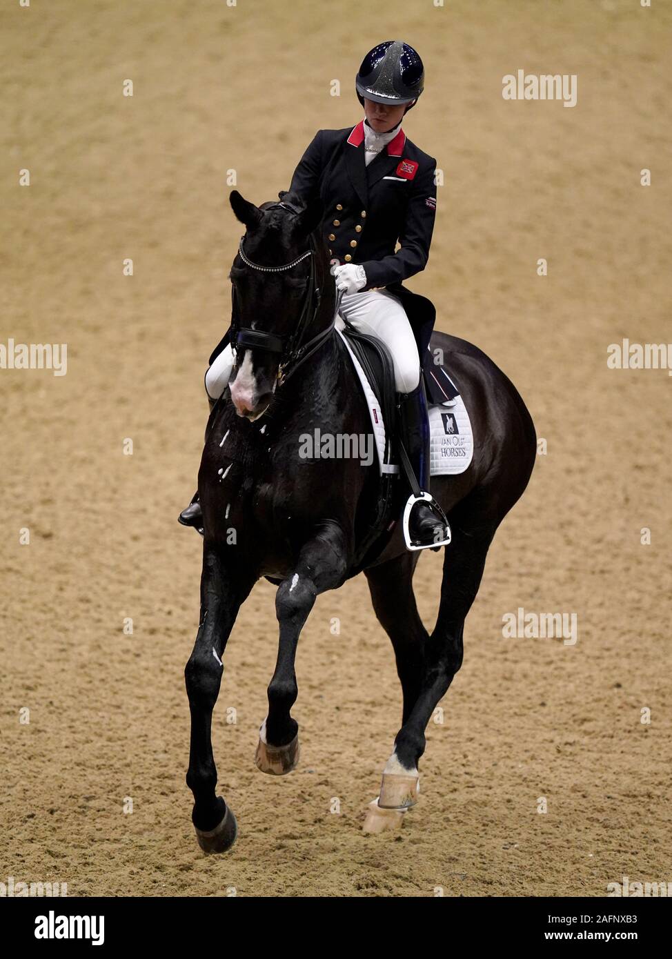 Great Britain's Charlotte Fry riding Everdale during Class D1 The FEI