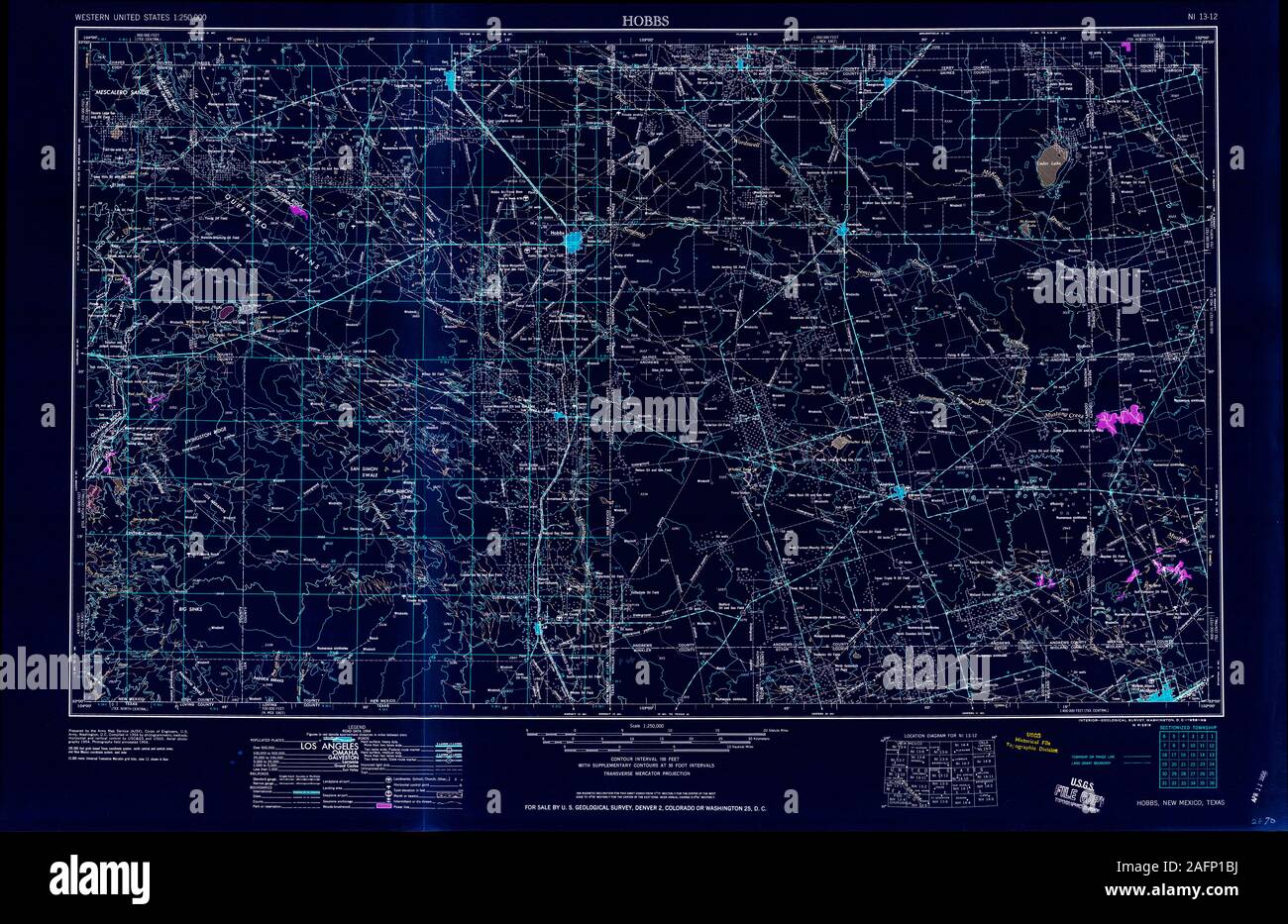 Map of hobbs new mexico hires stock photography and images Alamy