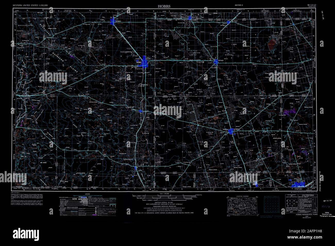 Map of hobbs new mexico hires stock photography and images Alamy