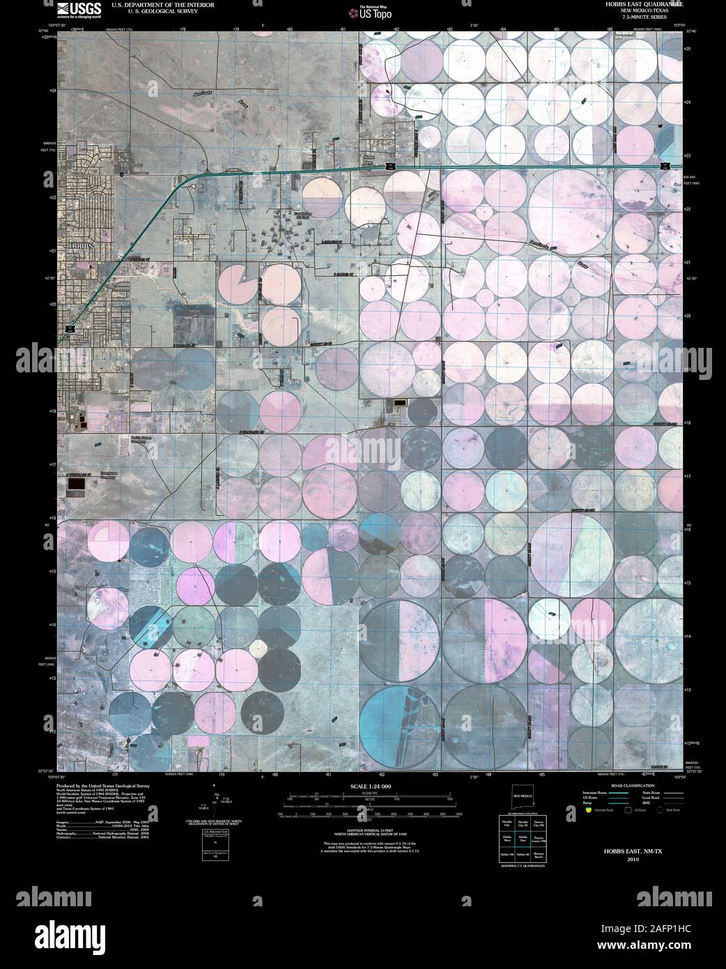 Map of hobbs new mexico hires stock photography and images Alamy