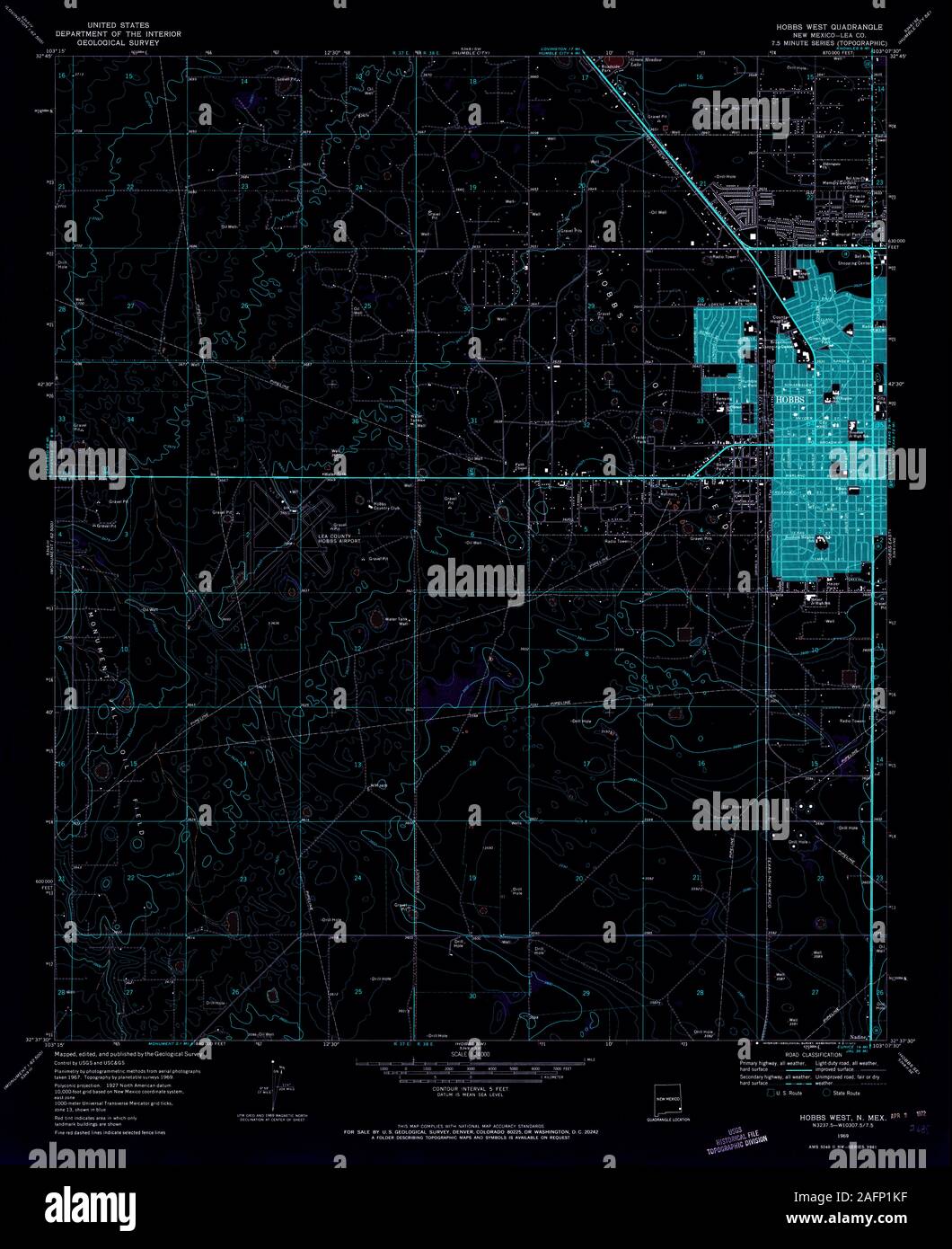 Map of hobbs new mexico hi-res stock photography and images - Alamy