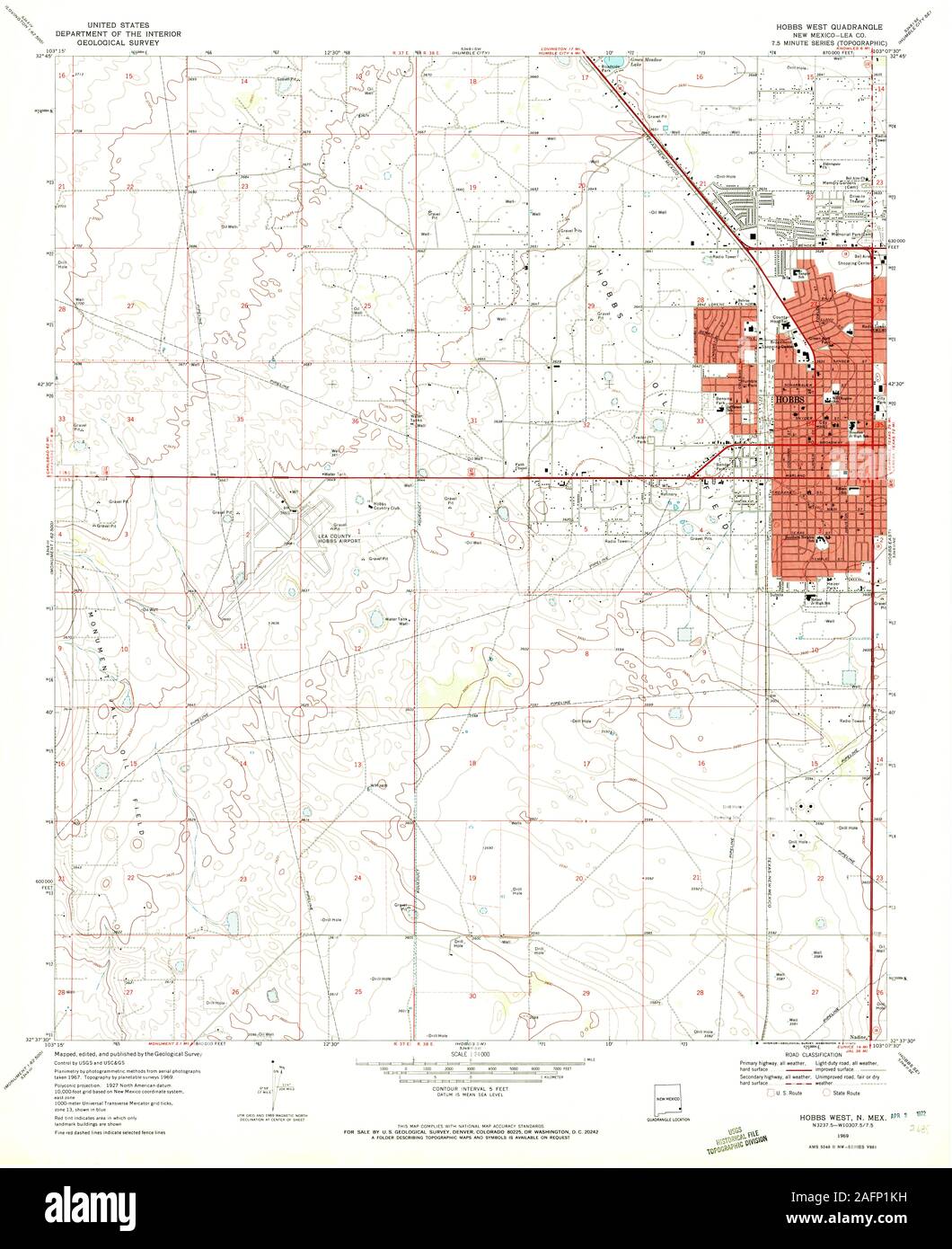 Map of hobbs new mexico hi-res stock photography and images - Alamy
