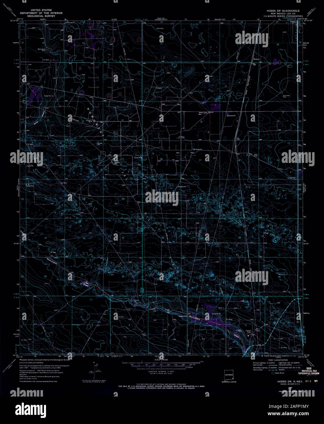 Map of hobbs new mexico hires stock photography and images Alamy
