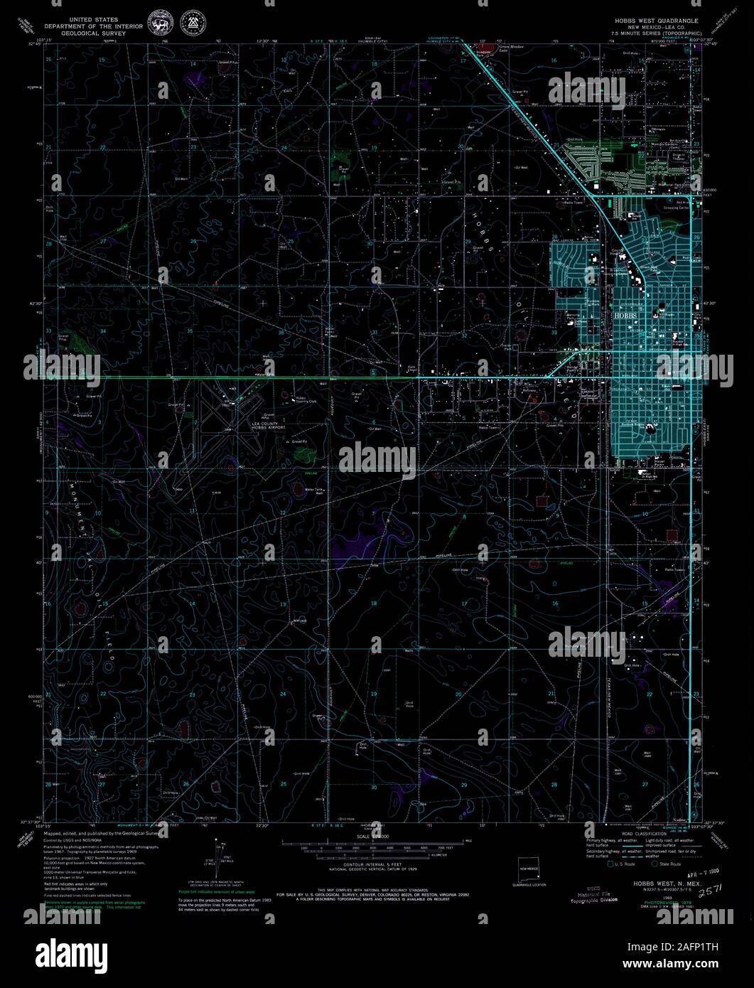 Map of hobbs new mexico hires stock photography and images Alamy
