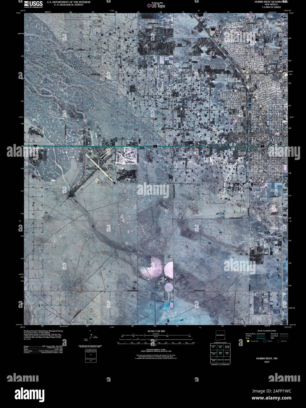 Map of hobbs new mexico hires stock photography and images Alamy