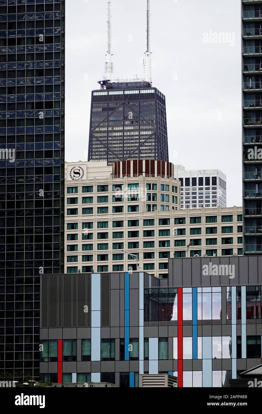 John Hancock building in Chicago Illinois Stock Photo Alamy