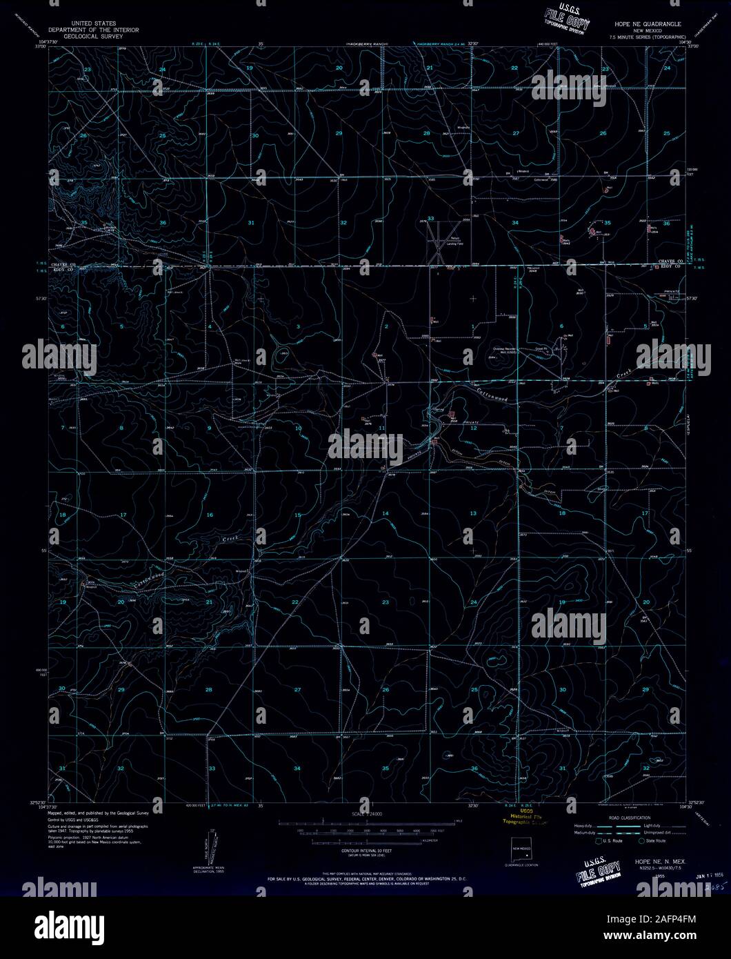 Map of hope new mexico hires stock photography and images Alamy