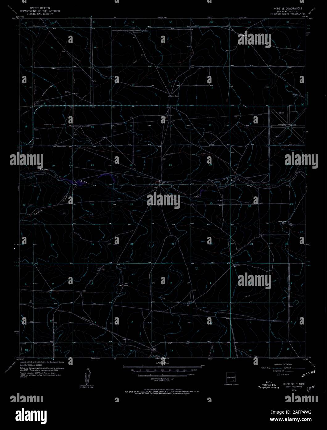 Map of hope new mexico hires stock photography and images Alamy