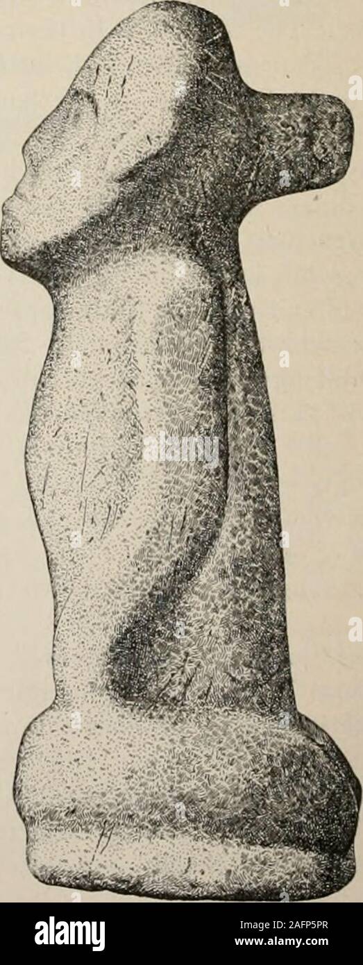 . The Antiquarian [serial]. linage from Mound Number 3. Long Island, Roane county, Tennessee. THETHE INDIAN PLANE. ANTIQUARIAN. 67 Some time ago Mr. R. B. Averill, of Port-land, Oregon, sent me, for identification, aflat, waterworn pebble artificially notchedon one side, which he styled an IndianPlane. Having been found near the wat-ers edge on the Columbia river, and bear-ing so striking a resemblance to the extem-porized net-sinkers so numerous about thefishing places on water courses in New Jer-sey, Pennsylvania and elsewhere, 1 at oncepronounced it an unfinished net-sinker: or,a finished s Stock Photo