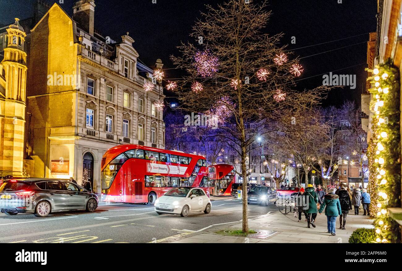Sloane Street At Christmas London UK Stock Photo Alamy