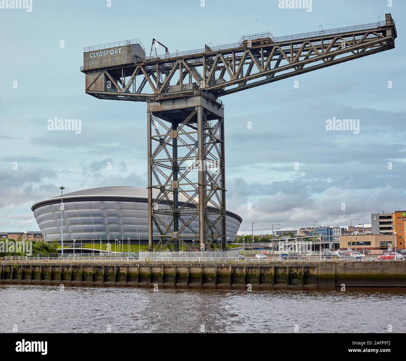 Finnieston Crane or Stobcross Crane a symbol of Glasgow's heritage of engineering. Stock Photo