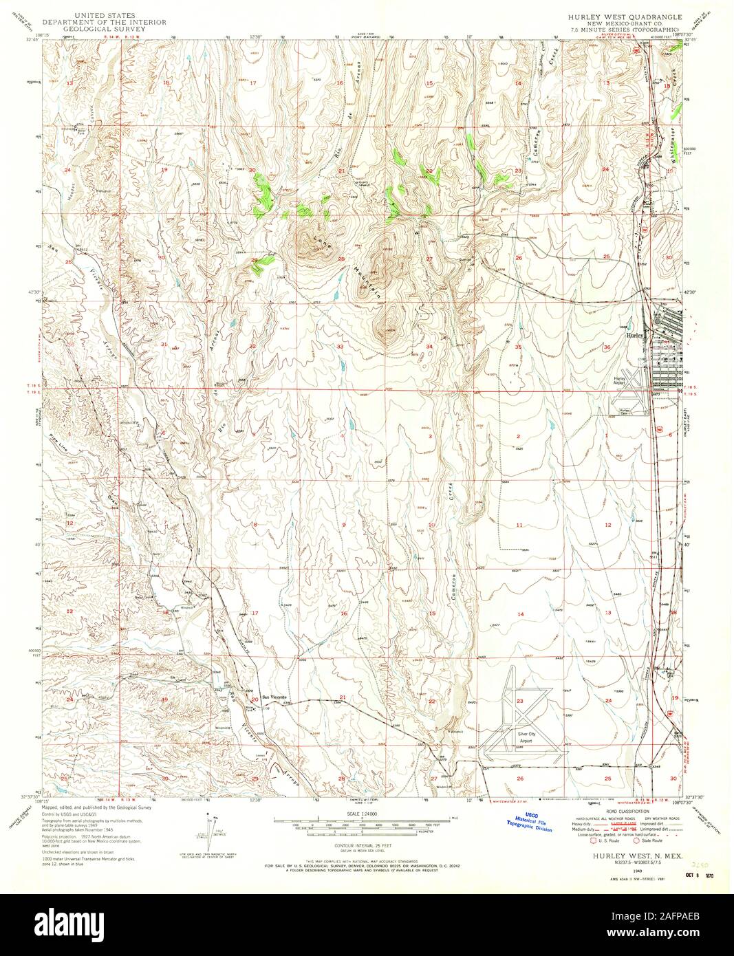 Map of hurley new mexico hires stock photography and images Alamy