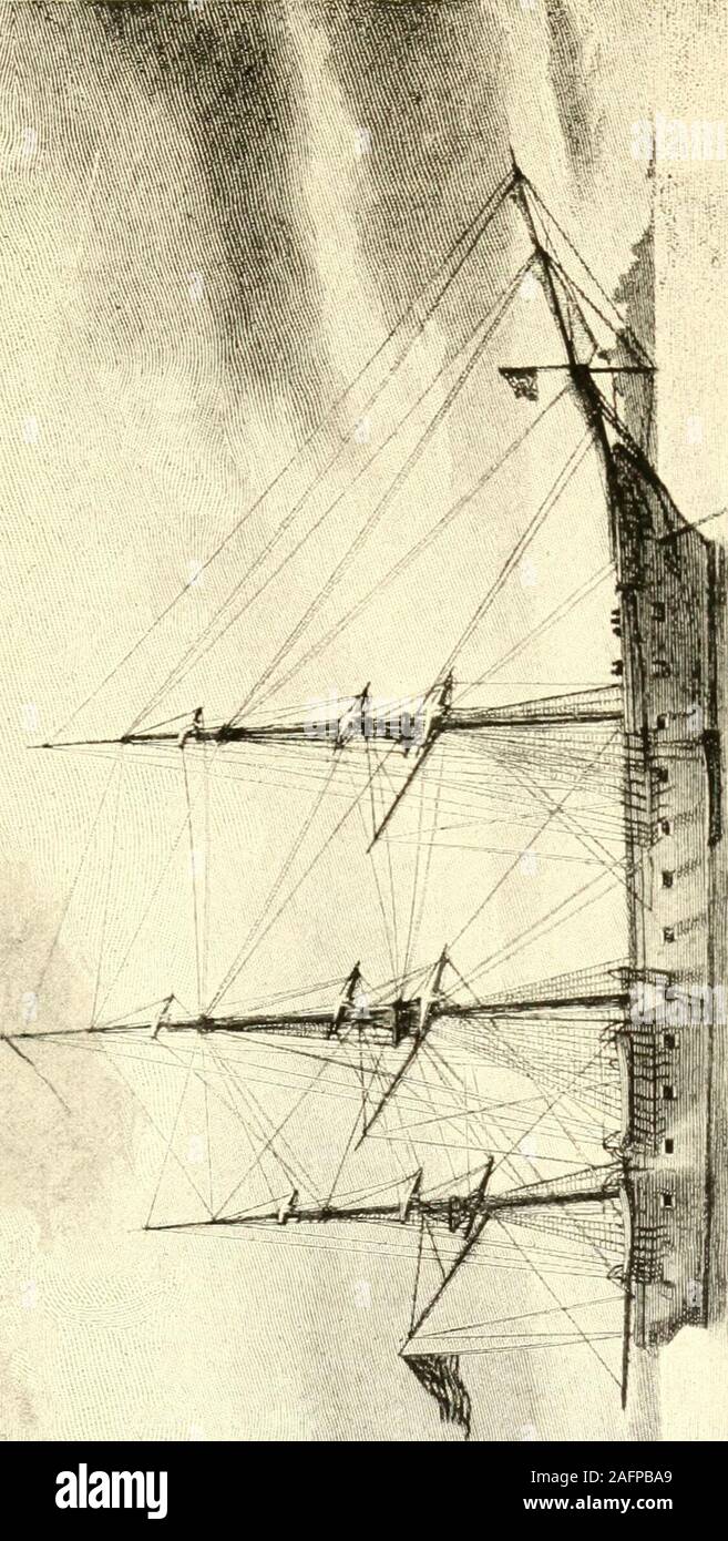 . Old naval days; sketches from the life of Rear Admiral William Radford, U. S. N.. manding theU. S. Pacific Squadron in 1842, believing war to have been de-clared between the United States and Mexico, entered the harborof Monterey with two ships, the United States and Cyane, onOctober 20th, and sending ashore 150 men under CommanderStribling demanded the immediate surrender of the place.The garrison, unable to defend themselves, marched out ofthe fort with music and colors flying, but the following day,it having been discovered that the war rumors were devoid offoundation, the place was resto Stock Photo