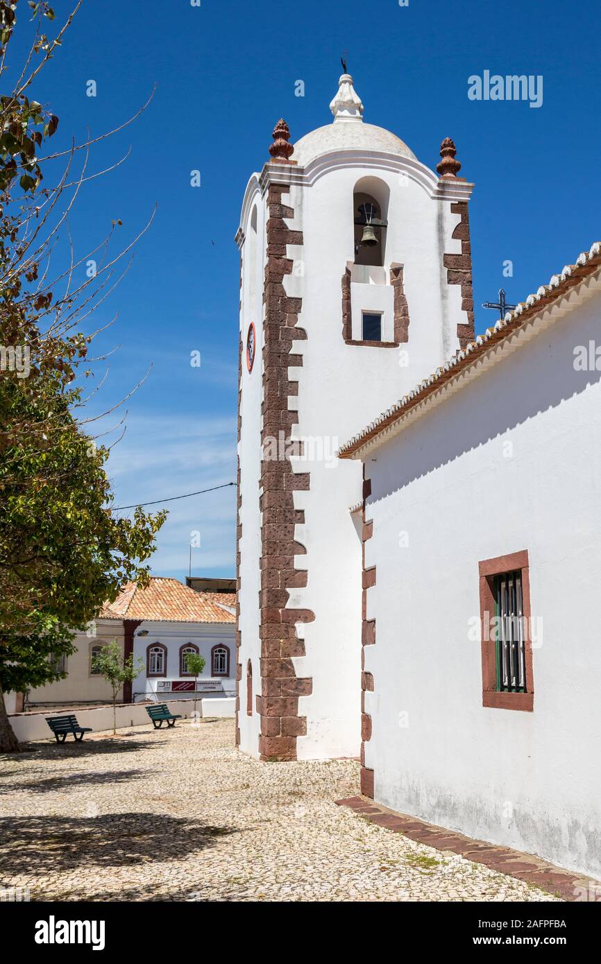 Church, Sao Bartolomeu de Messines, Algarve, Portugal Stock Photo