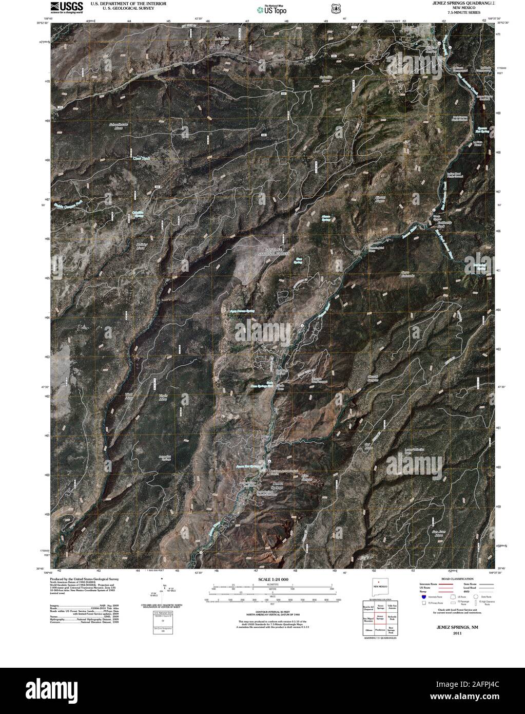 Jemez springs map Cut Out Stock Images & Pictures Alamy