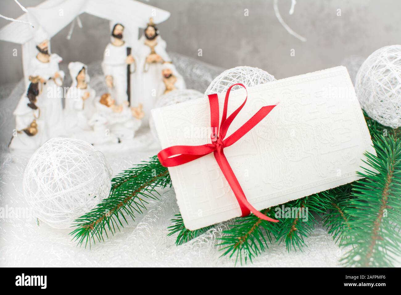 East european traditional wafers for christmas eve hires stock