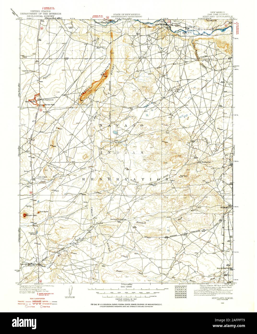 Kirtland New Mexico Map Kirtland, New Mexico, Map 1928, 1:125000, United States Of America By  Timeless Maps, Data U.s. Geological Survey Stock Photo - Alamy