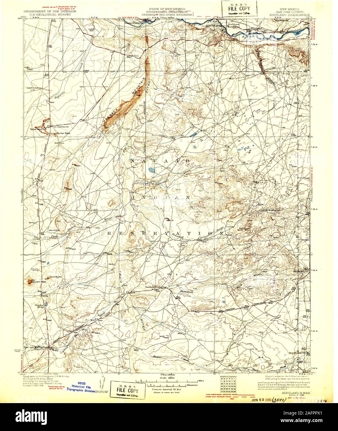 Kirtland map hi-res stock photography and images - Alamy