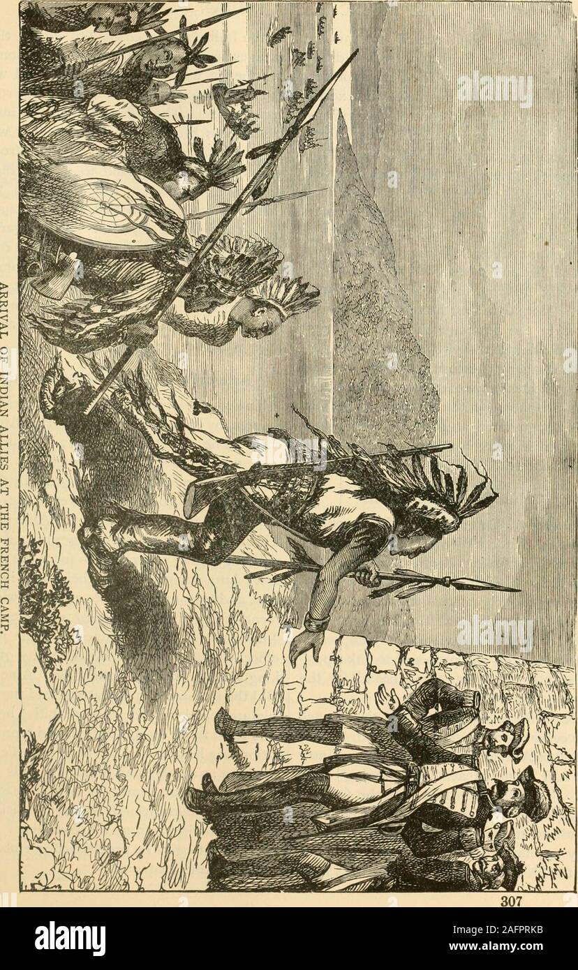 . Our greater country; being a standard history of the United States from the discovery of the American continent to the present time ... Thisletter was intercepted by Mont-calm, who was on the point ofraising the siege, and he for-warded it to Monroe, with arenewed demand for his sur-render. The brave veteran heldout, however, until nearly all hisguns were disabled and his am-munition nearly exhausted. Hethen hung out a flag of truce,and Montcalm, who was too truea hero not to appreciate valor ina foe, granted him liberal terms.The garrison were allowed tomarch out with the honors ofwar upon Stock Photo