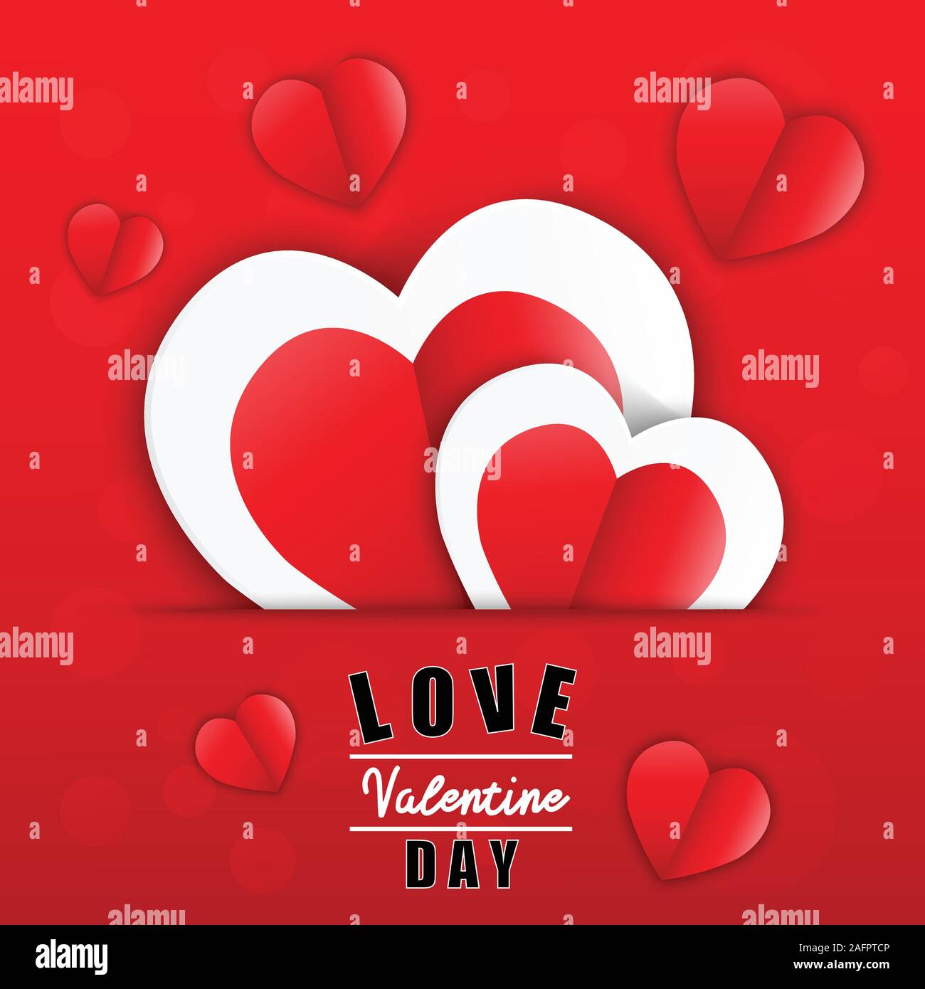 Love for Valentine's day. Happy valentines day and wedding design Paper ...
