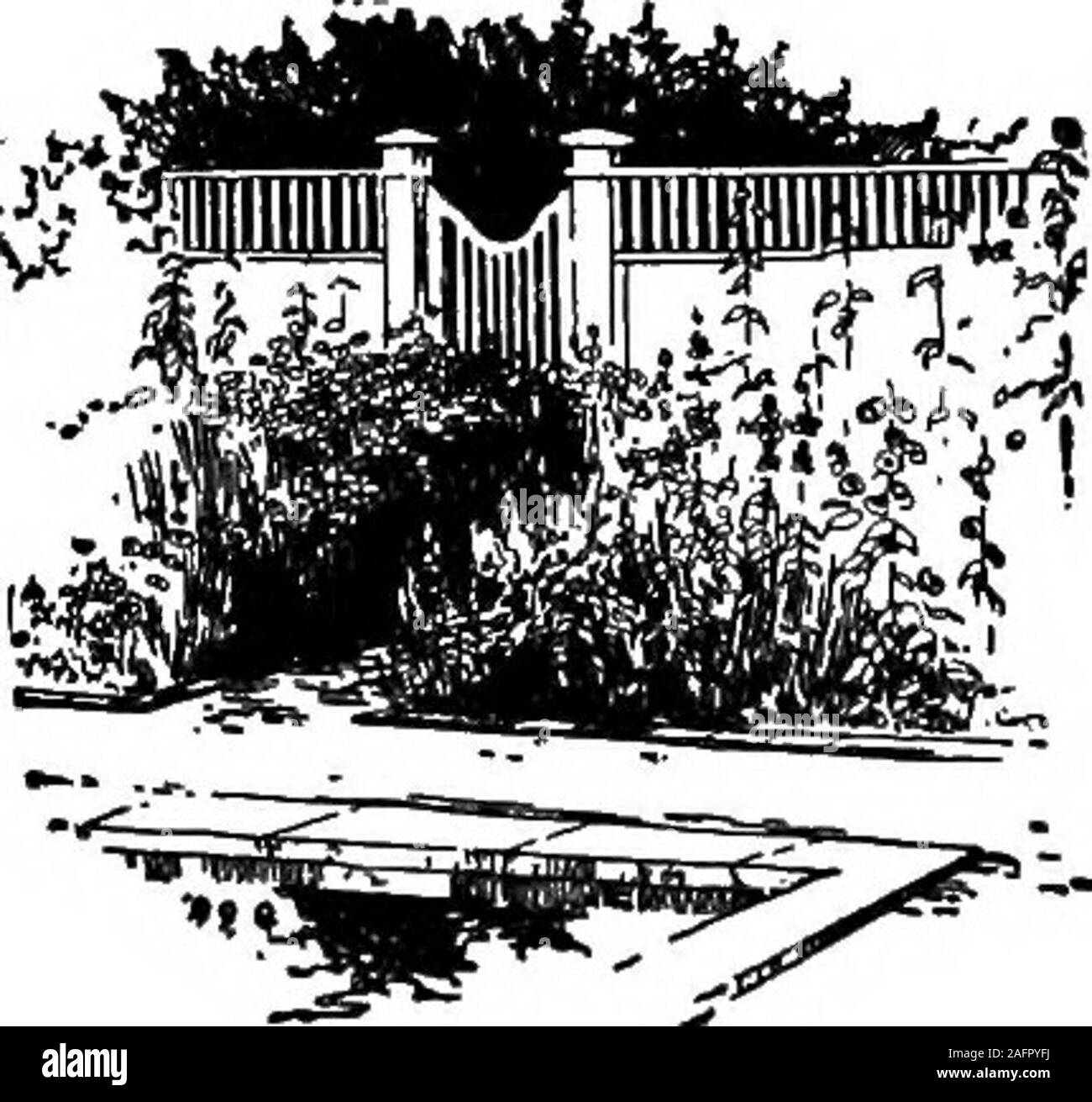 . The little garden. as the golden-leaved shrubs, so difficult to use well, obsoletebecause undesirable; and this is their method of disposing ofsuch stuff. To find out where to buy, send a postcard to anynursery listed or advertising in a gardening periodical; a goodcatalogue of shrubs not only is a guide for buying but serves,too, as an informal textbook for reference. Indeed, the tree-,shrub-, and seed-lists are first aid to those innocent of horticul-tural knowledge, and quickly lead to the buying of more per-manent literature on this enthralling subject. When all is said, the enclosed pla Stock Photo